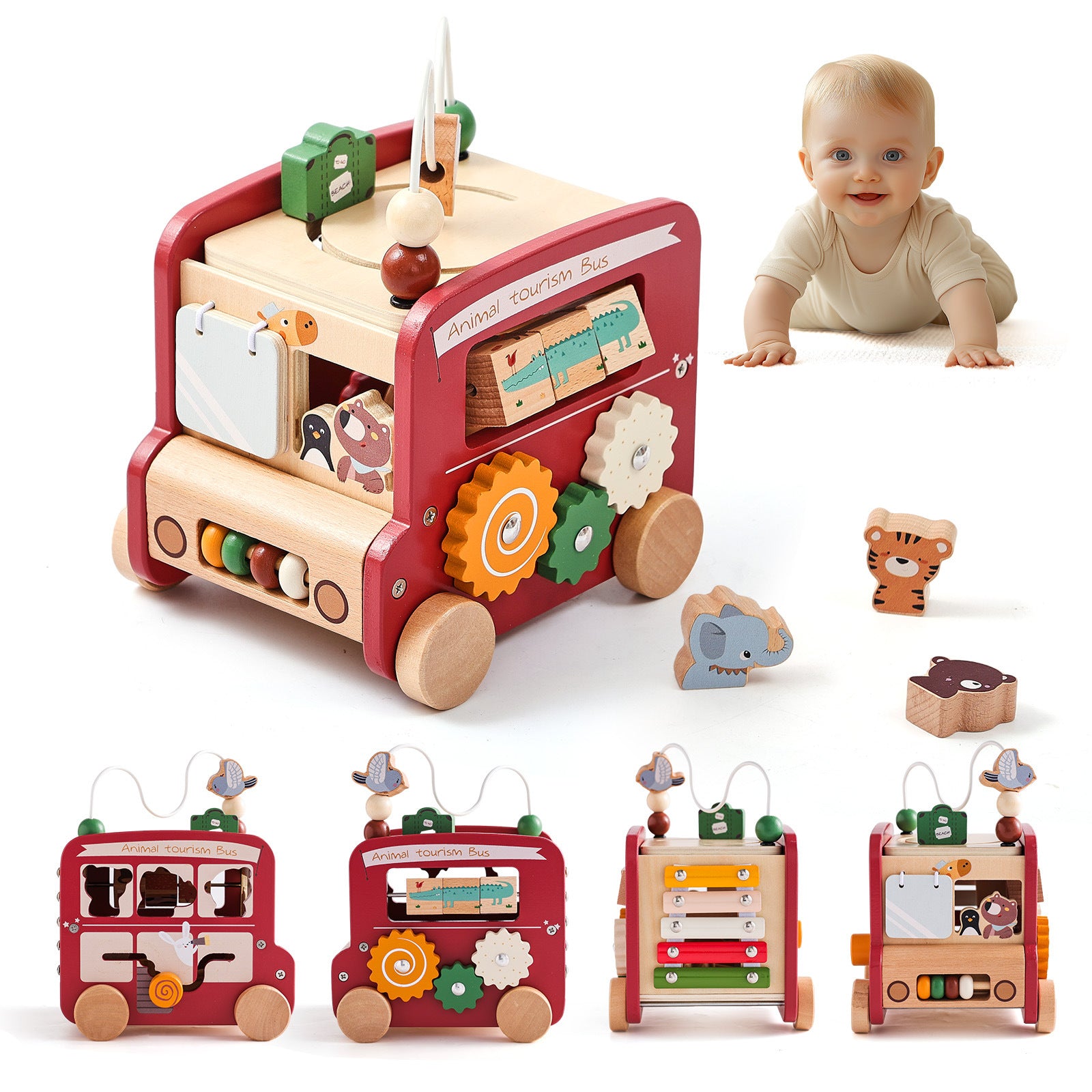 Stacked Wooden Toys