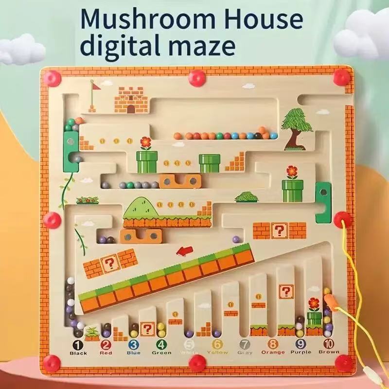 Magnetic Maze Bead Toy